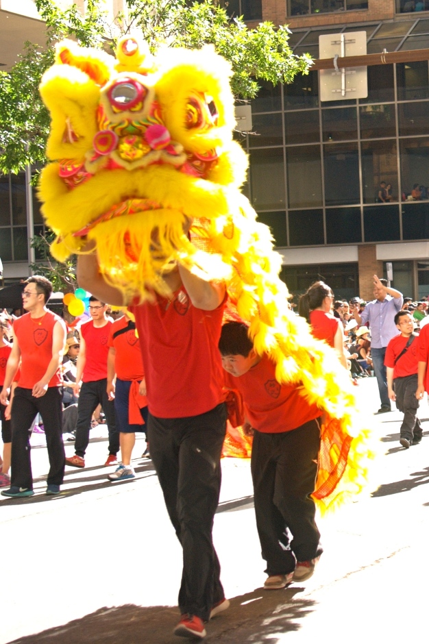 jing wo lion dance calgary 2015 chinese stampede parade